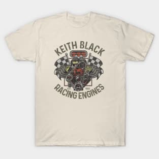 Vintage Keith Black Racing Engine 1959 T-Shirt